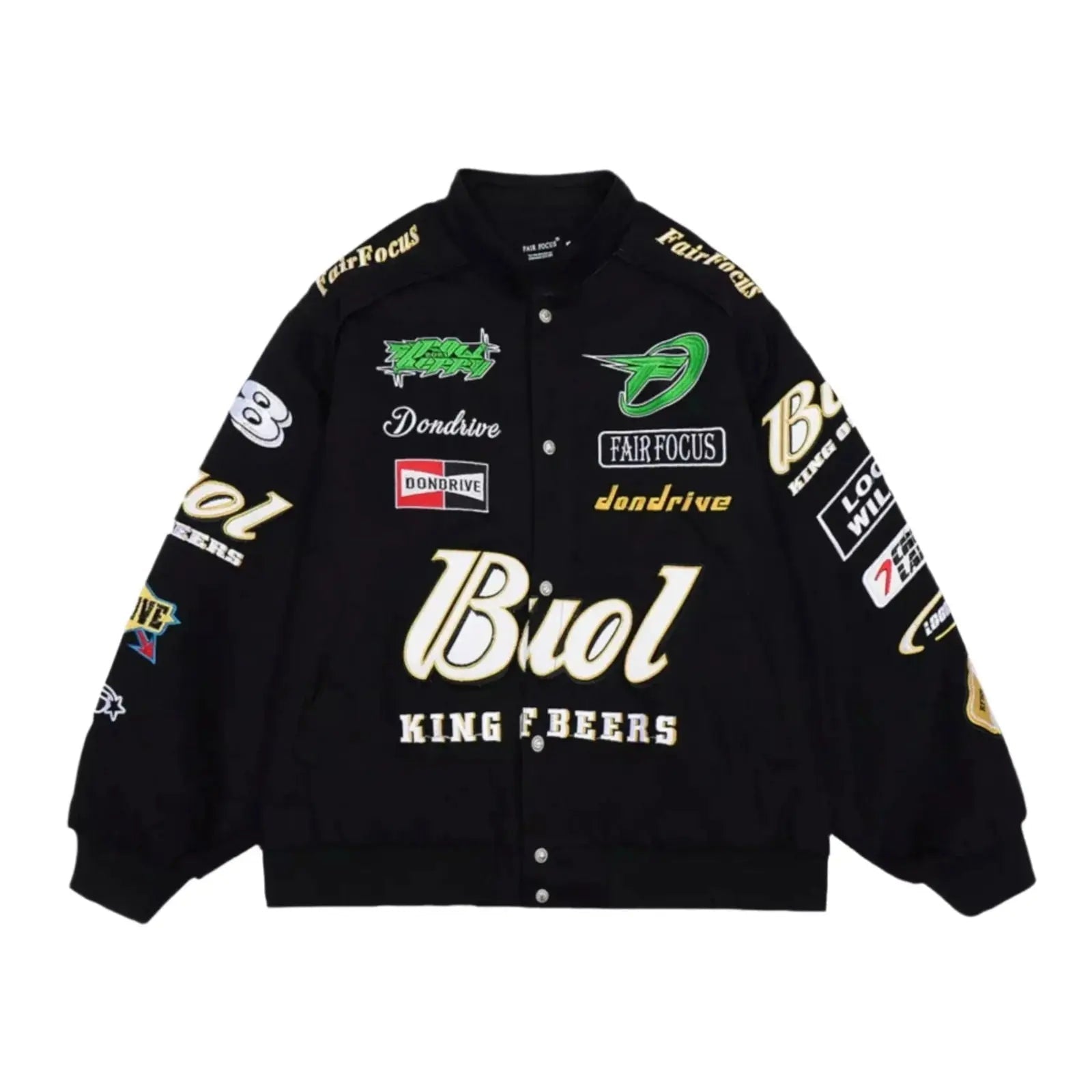 Fair Focus Embroidered Racing Jacket - Stylish Motorsport Apparel - Xtreme_Racegear