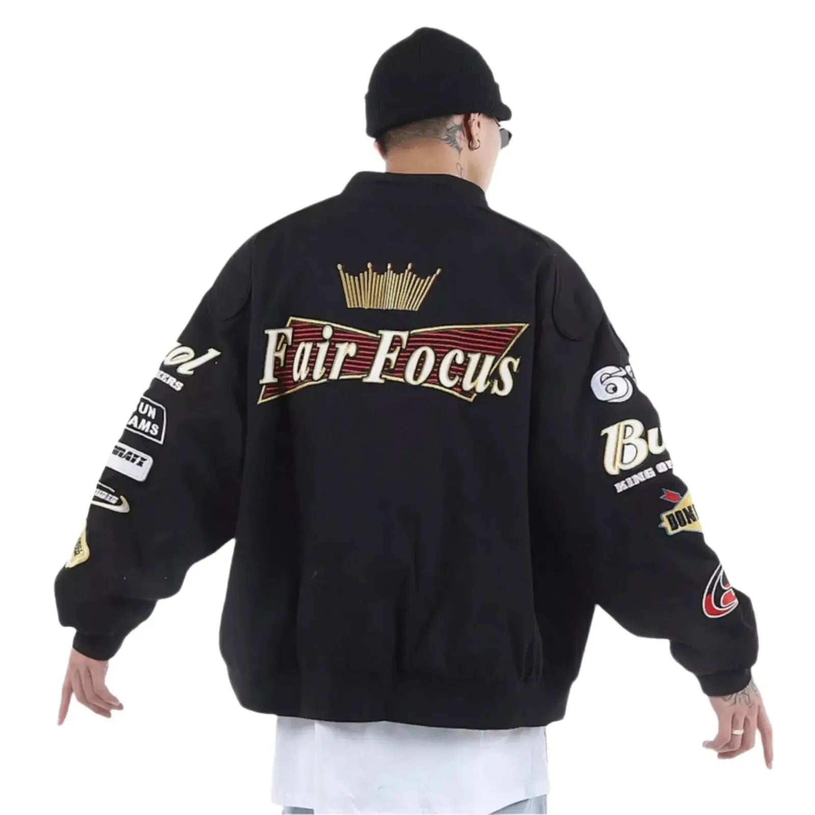 Fair Focus Embroidered Racing Jacket - Stylish Motorsport Apparel - Xtreme_Racegear