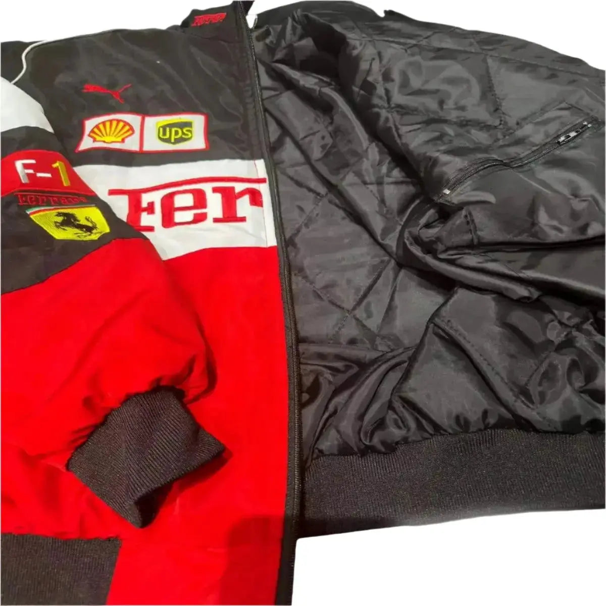 Ferrari F1 Fully Embroidered Jacket - Xtreme_Racegear