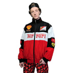 Ferrari F1 Multi Patch Embroidered Racing Jacket - Xtreme_Racegear