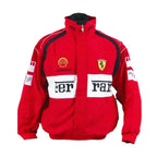 Ferrari F1 Racing Embroidered Bomber Jacket - Xtreme_Racegear