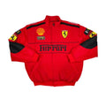 Ferrari F1 Vintage Embroidery Winter Racing Jacket - Xtreme_Racegear
