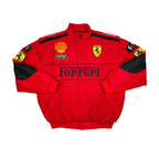 Ferrari F1 Vintage Embroidery Winter Racing Jacket - Xtreme_Racegear