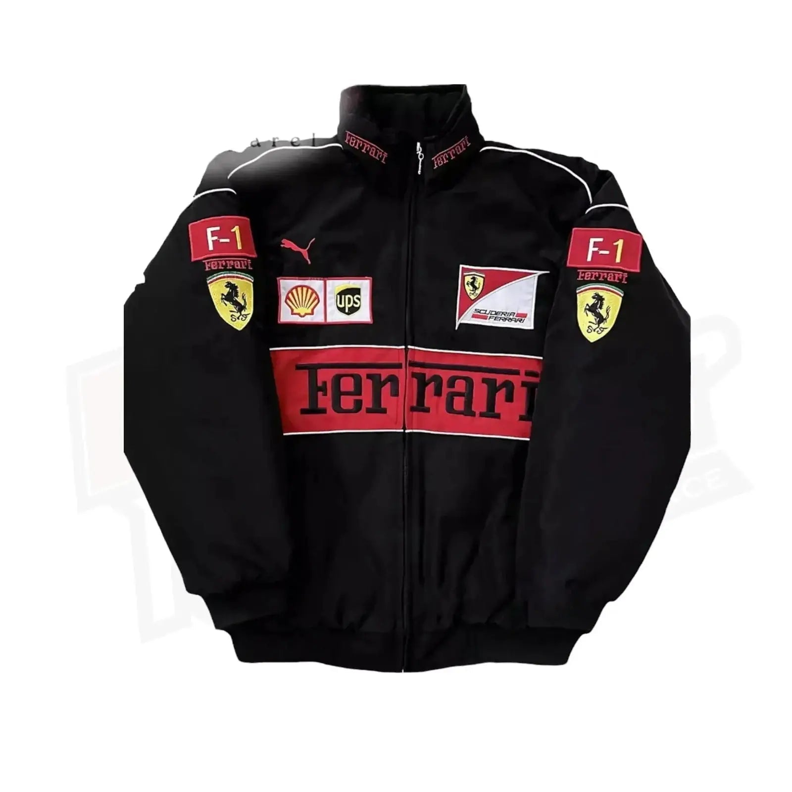 Ferrari F1 Vintage Racing Embroidered Jacket - Xtreme_Racegear