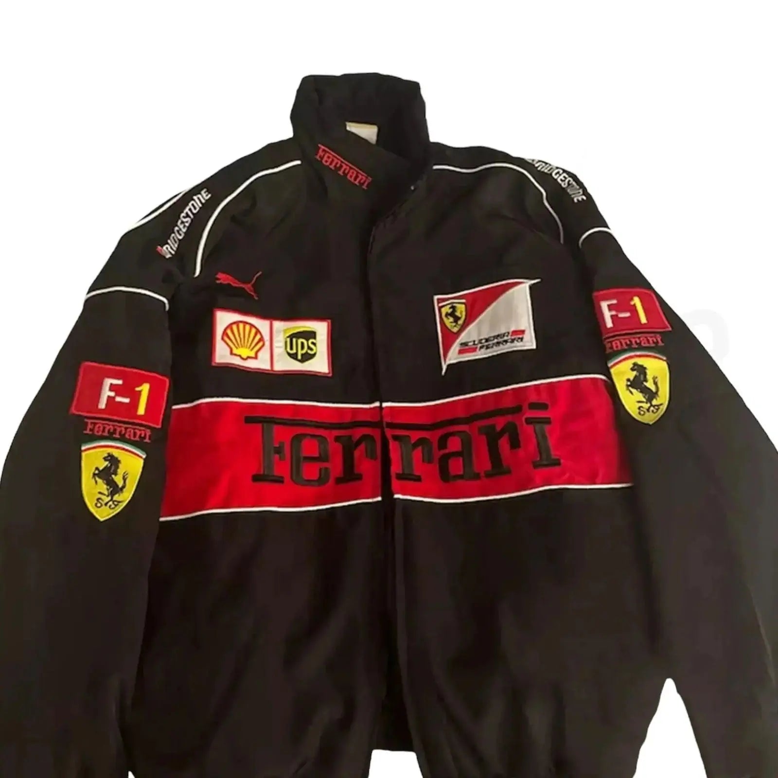 Ferrari F1 Vintage Racing Embroidered Jacket - Xtreme_Racegear