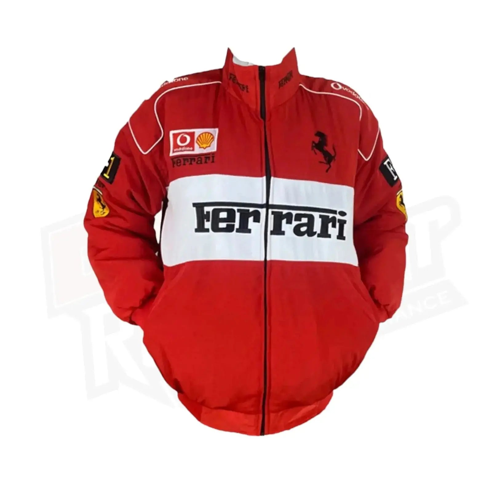 Ferrari Racing Jacket Red and White Nascar Edition - Xtreme_Racegear