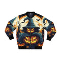 Halloween Jack O' Lantern Unisex Bomber Jacket - Festive Apparel - Speedxcrafts