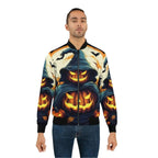 Halloween Jack O' Lantern Unisex Bomber Jacket - Festive Apparel - Speedxcrafts