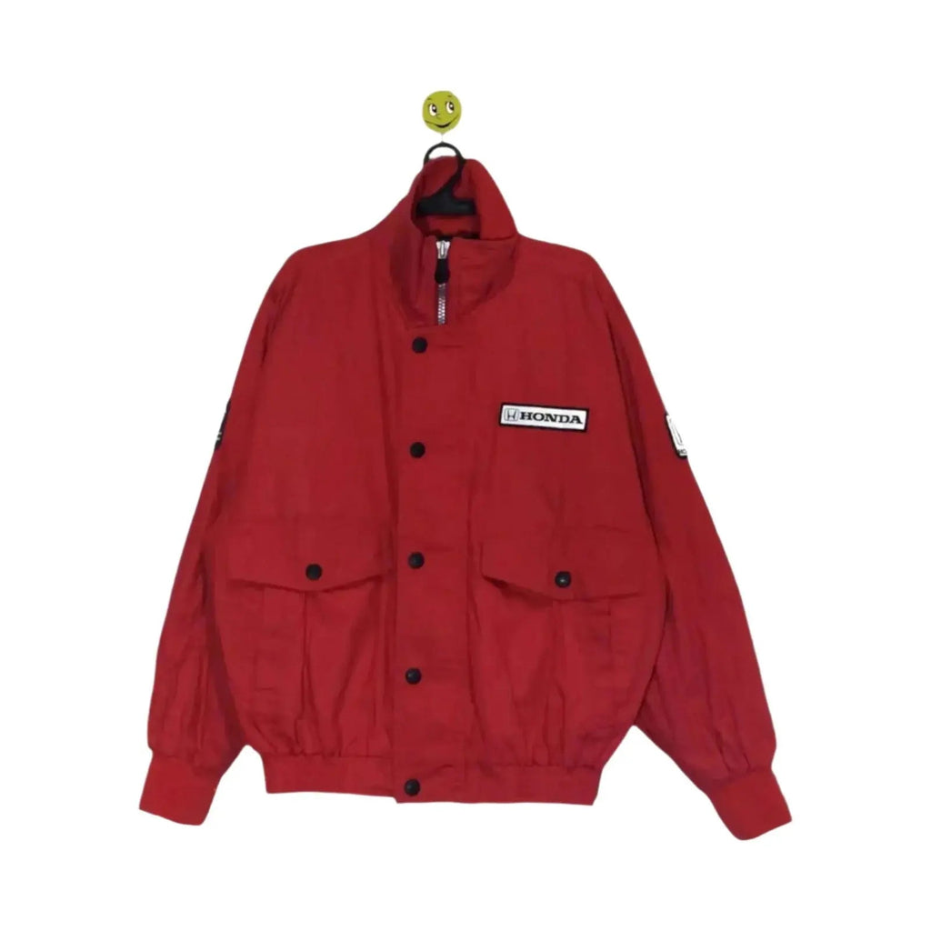 Honda Grand-Prix Vintage Racing Embroidered F1 Team Jacket - Speedxcrafts