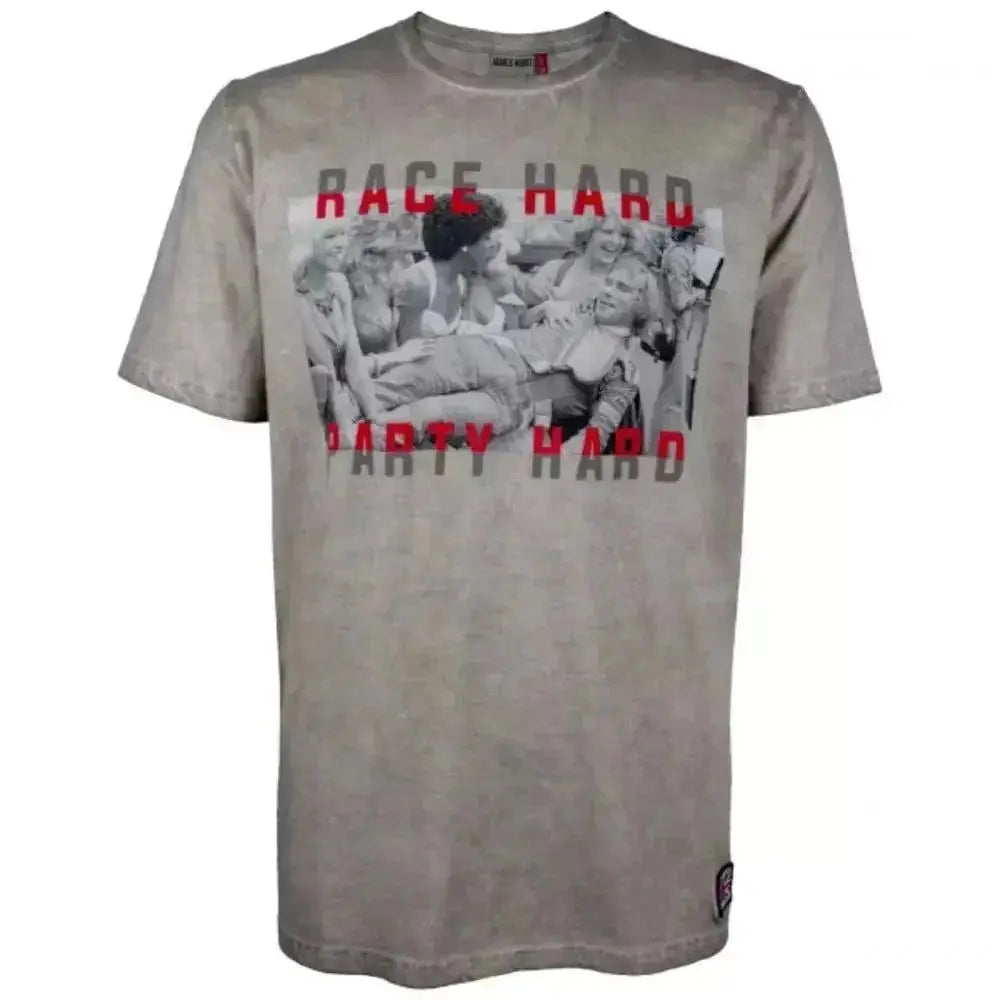 James Hunt T-Shirt Race Hard Party Hard_Xtreme_Racegear