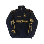 Lamborghini F1 Vintage Style Embroidery Racing Jacket - Speedline Racewear