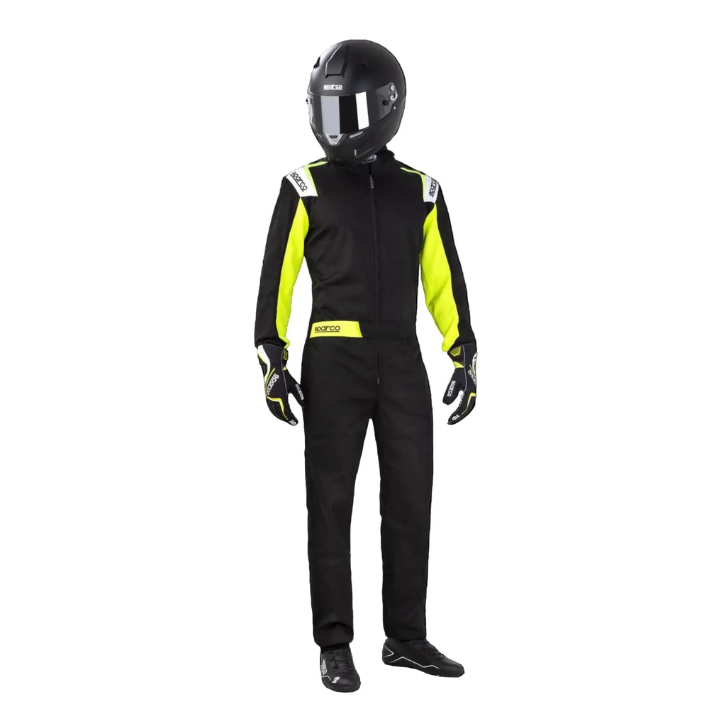 Leisure Karting Suit Sparco Rookie Black/Yellow Xtreme Racegear
