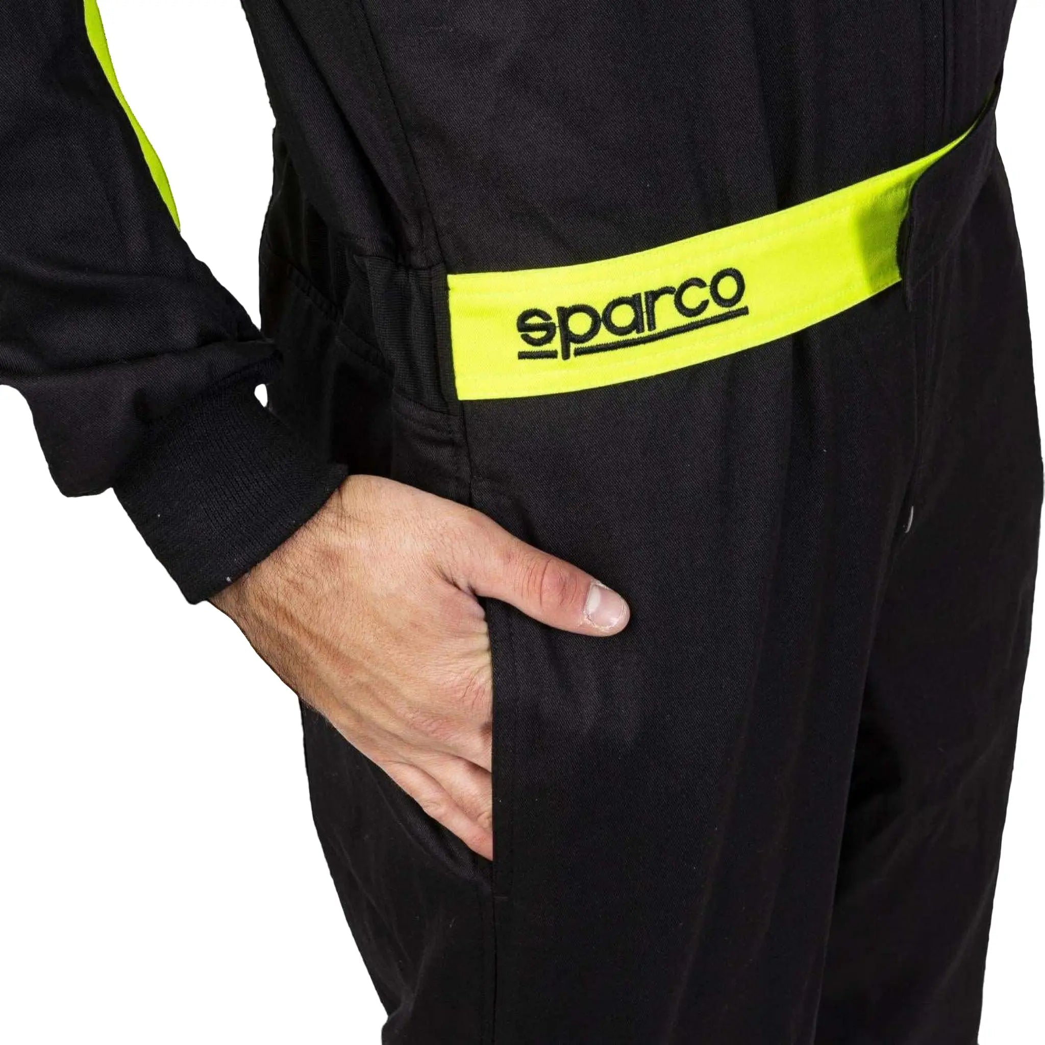 Leisure Karting Suit Sparco Rookie Black/Yellow Xtreme Racegear