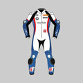 Leon Haslam BMW WorldSBK motorcycle racing suit front