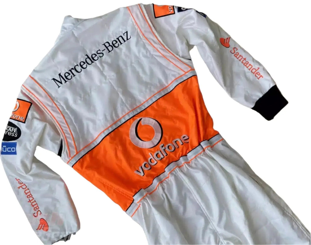 Lewis Hamilton 2008 McLaren F1 Embroidered Racing Suit - Speedxcrafts