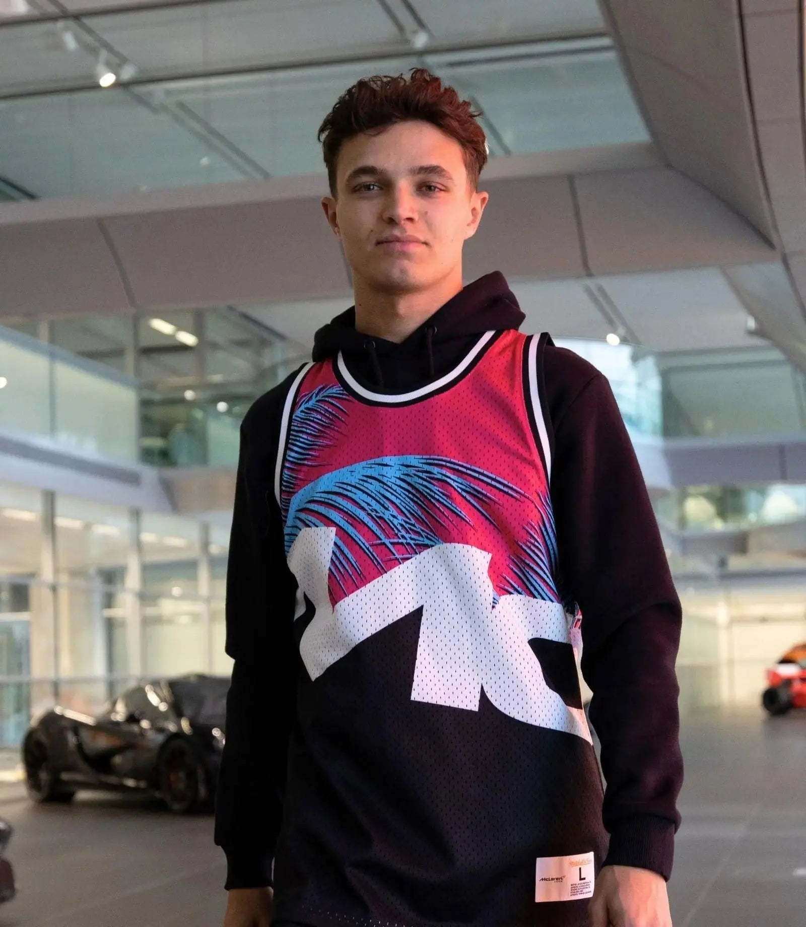 MIAMI GRAND PRIX MESH TANK - MITCHELL & NESS - BLACK/PINK - Xtreme_Racegear