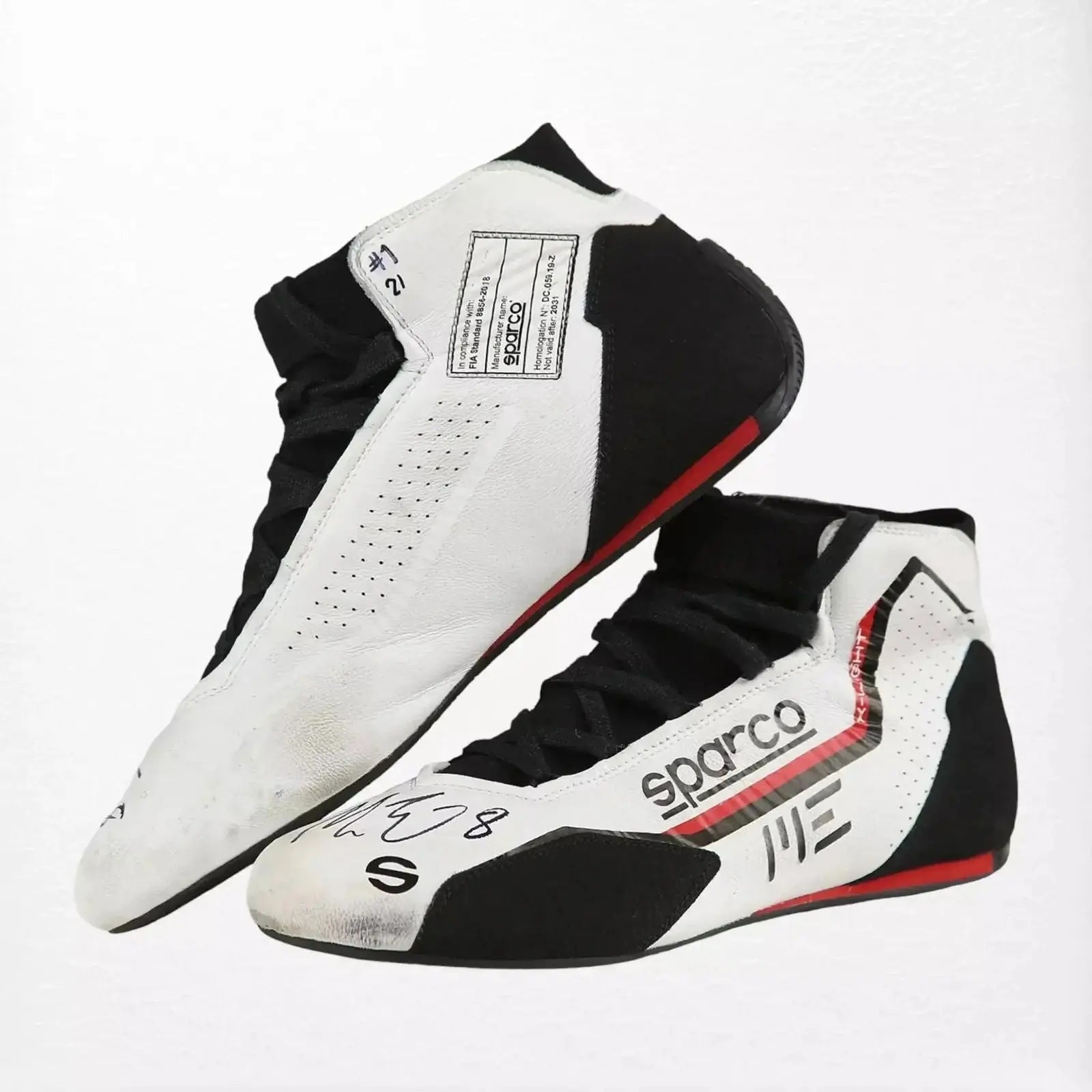 Marcus Ericsson Race Boots Used Indy 500  2021 - Speedxcrafts