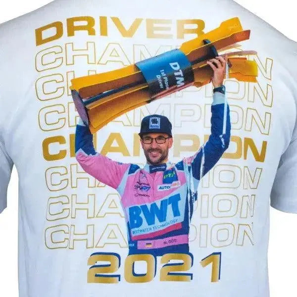Maximilian Götz T-Shirt DTM Champion 2021 white_Xtreme_Racegear