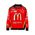 McDonald's Vintage NASCAR Bomber Jacket - Embroidered Performance Wear -Speedline Racewear