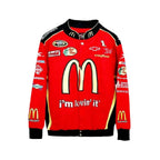 McDonald's Vintage NASCAR Bomber Jacket - Embroidered Performance Wear -Speedline Racewear