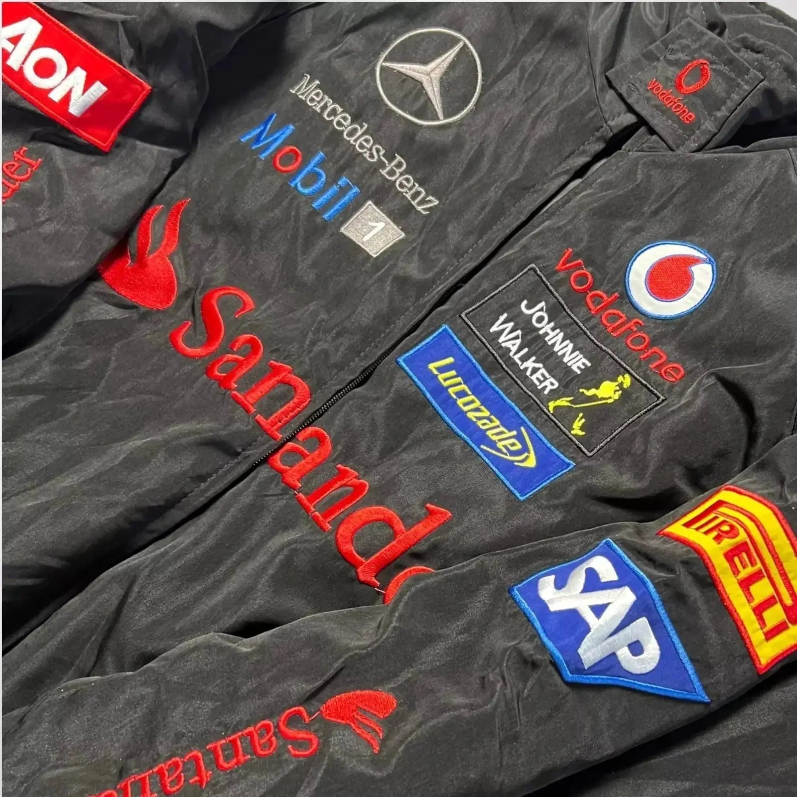 Mercedes F1 Racing Bomber Jacket_Xtreme Racegear