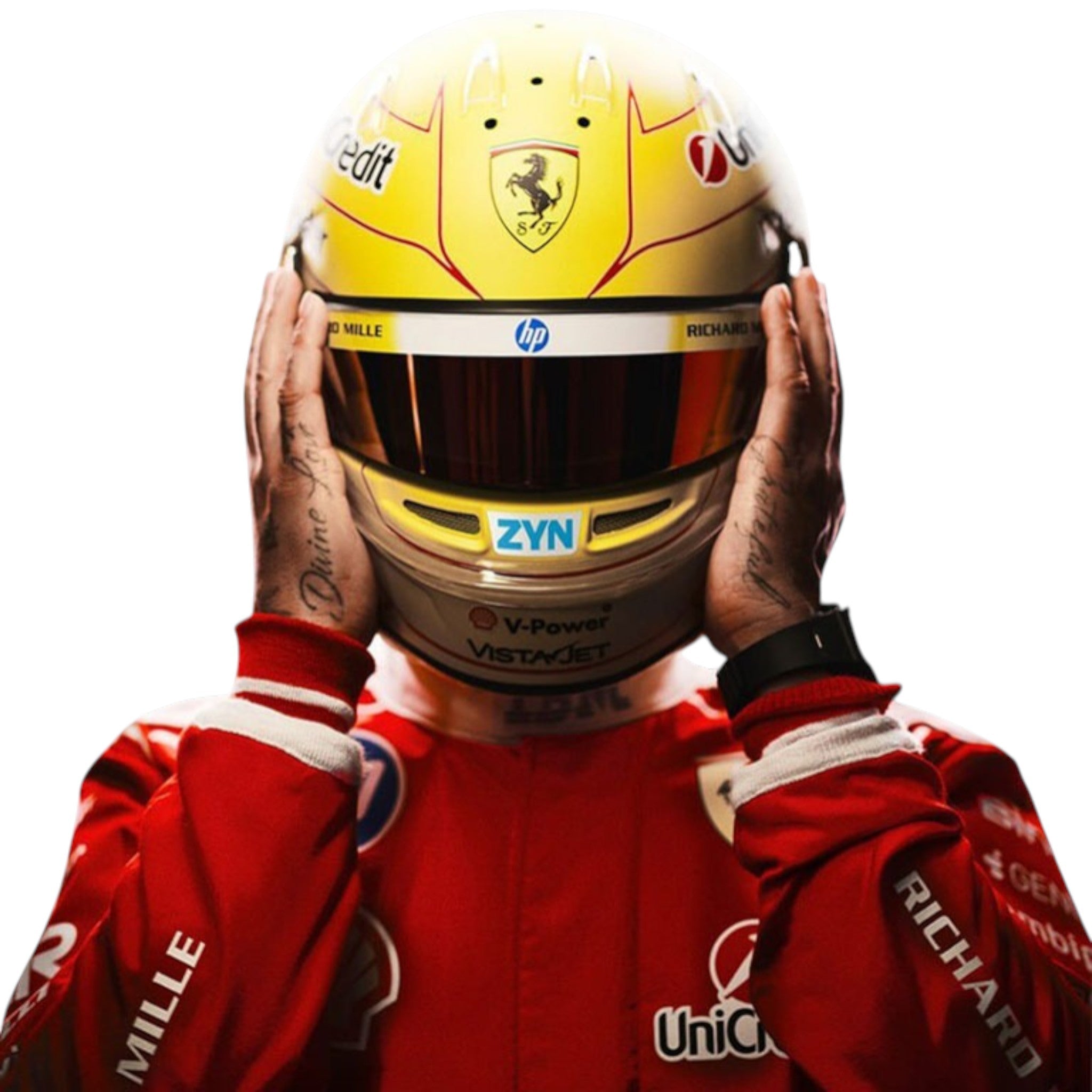 NEW 2026 Scuderia Ferrari HP Lewis hamilton Replica F1 Team Race Suit Speedxkarting