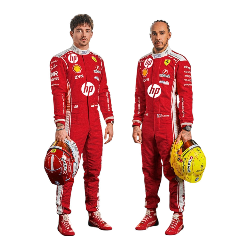 New 2026 Scuderia Ferrari HP Replica F1 Team Race Suit Speedxkarting