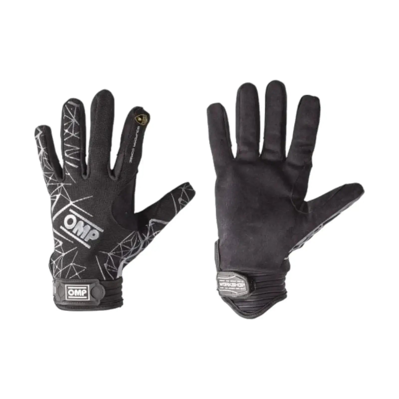 OMP Workshop Evo Mechanics Gloves | Official Teamwear - Xtreme Racegear