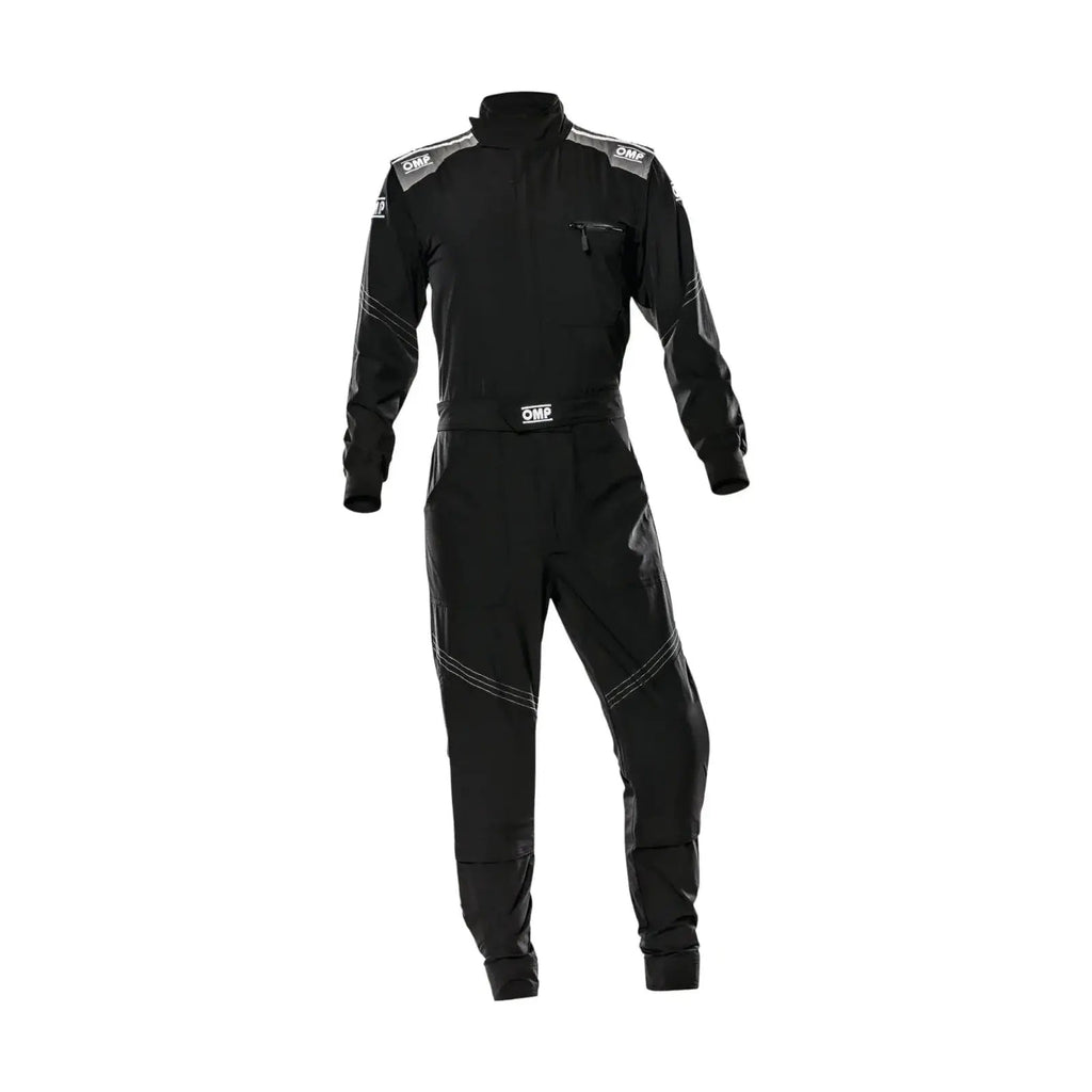 OMP X Mechanic Stretch Overalls | Black High-Performance Workwear - Xtreme Racegear