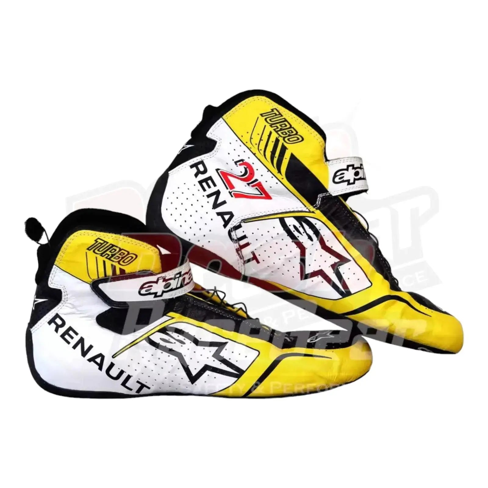 Renault Nico Hulkenberg Special edition French GP Race boots - Xtreme_Racegear