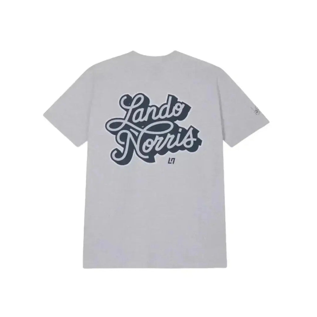 SCRIPT WHITE HEATHER SHORT SLEEVE TEE - Speedxcrafts