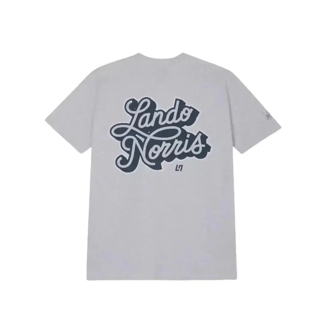SCRIPT WHITE HEATHER SHORT SLEEVE TEE - Xtreme_Racegear