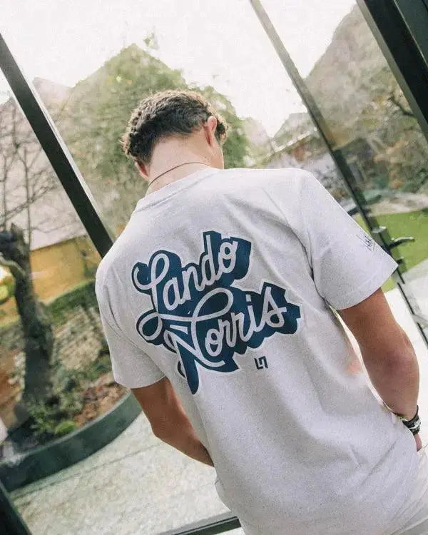 SCRIPT WHITE HEATHER SHORT SLEEVE TEE - Xtreme_Racegear