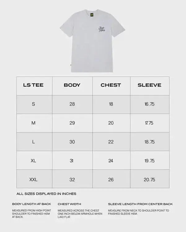 SCRIPT WHITE HEATHER SHORT SLEEVE TEE - Xtreme_Racegear