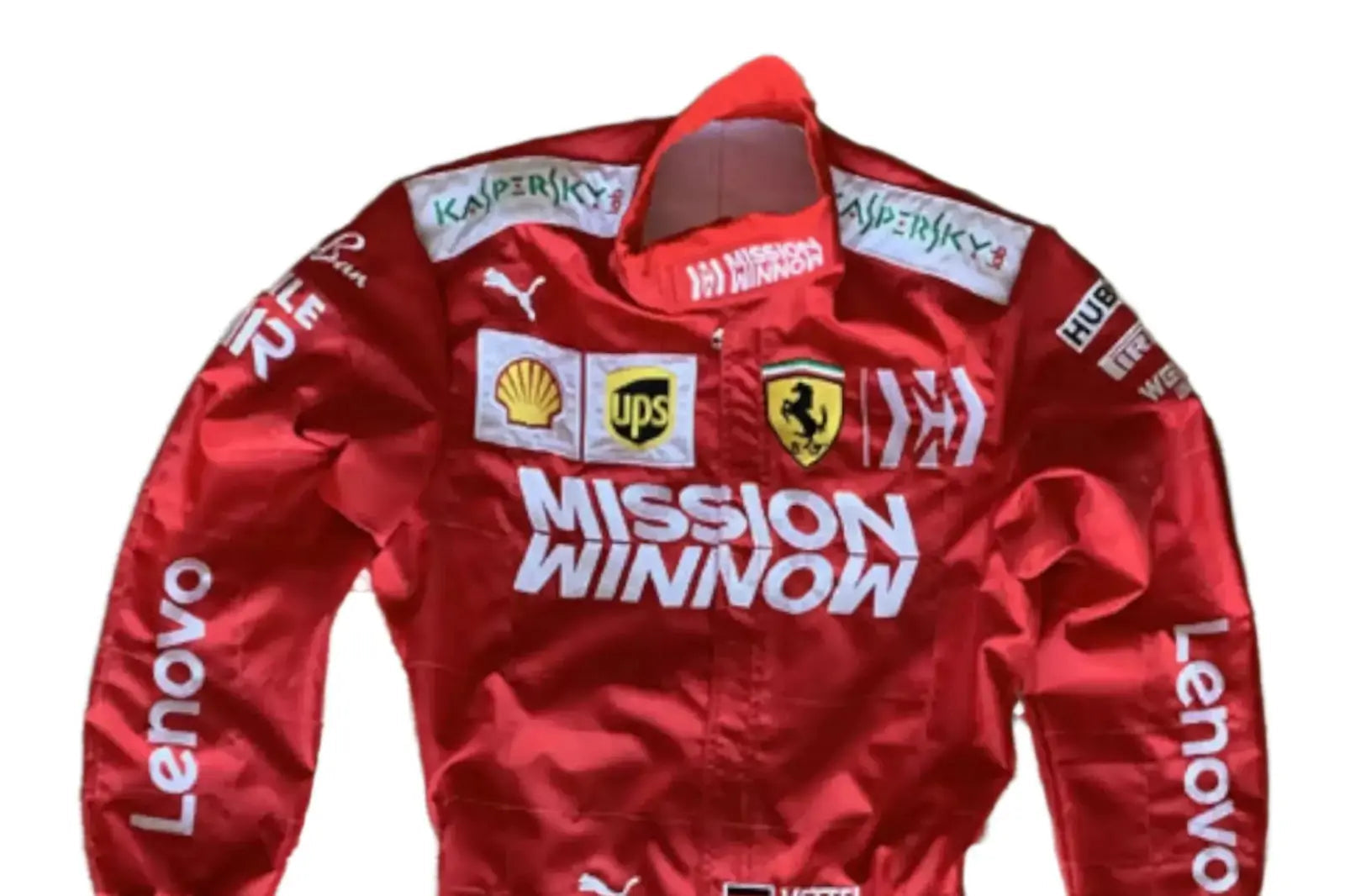 Sebastian Vettel Ferrari Mission Winnow F1 Embroidered Racing Suit - Xtreme_Racegear