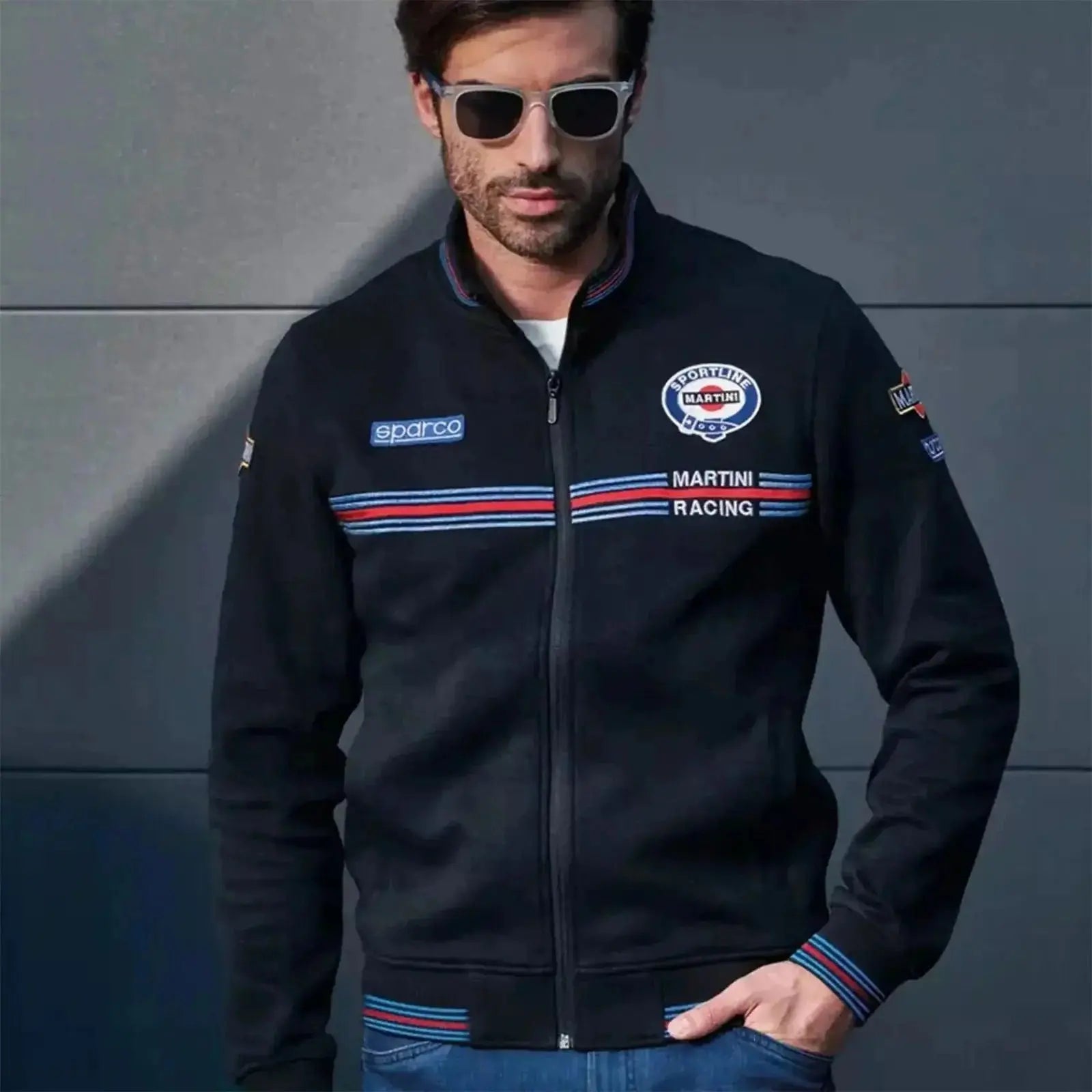 Sparco Full Zip Sweatshirt Martini Racing - Xtreme Racegear