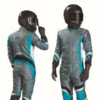 Sparco X-Light KS-7 Replica Kart Suit - Black/Grey Lightweight Racing - Xtreme Racegear
