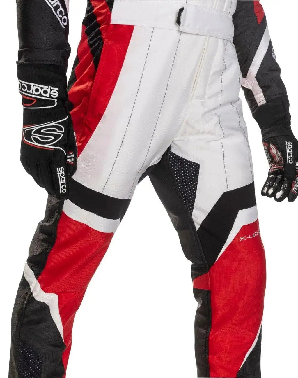 Sparco X-Light KS-7 Replica Kart Suit - Black/Grey Lightweight Racing - Xtremeracegear