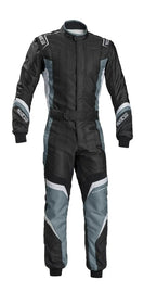 Sparco X-Light KS-7 Replica Kart Suit - Black/Grey Lightweight Racing - Xtremeracegear