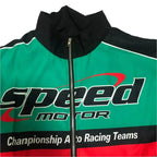 Speed Motor Green F1 Racing Jacket - Stylish Motorsport Gear - Xtreme Racegear