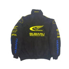 Subaru F1 Racing Y2K Bomber Jacket - Embroidered Motorsport Gear - Xtreme Racegear