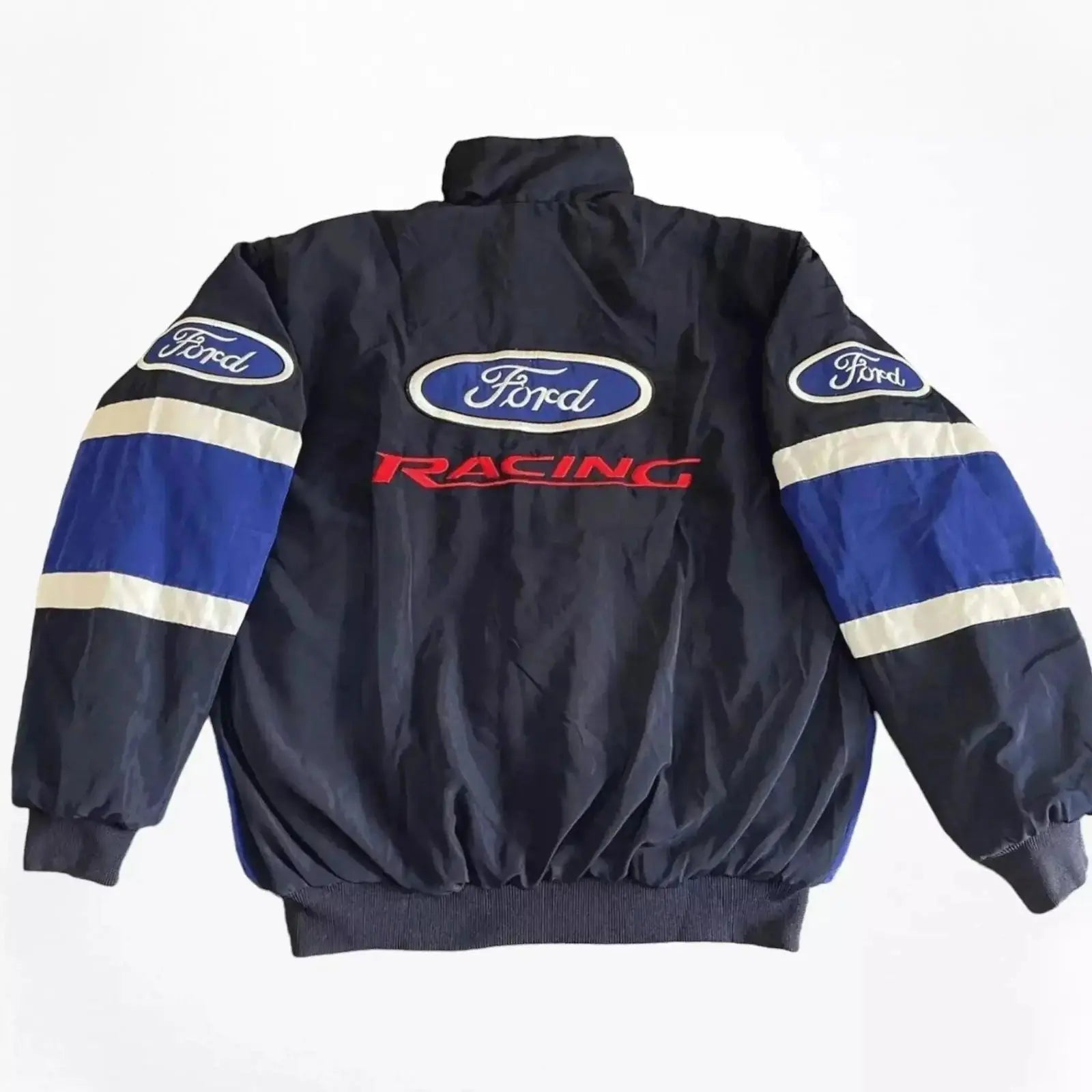 Vintage Ford F1 Racing Bomber Jacket - Embroidered Motorsport Gear - Xtreme_Racegear