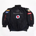 Vintage Mercedes-Benz F1 Embroidered Retro Racing Jacket_Xtreme Racegear