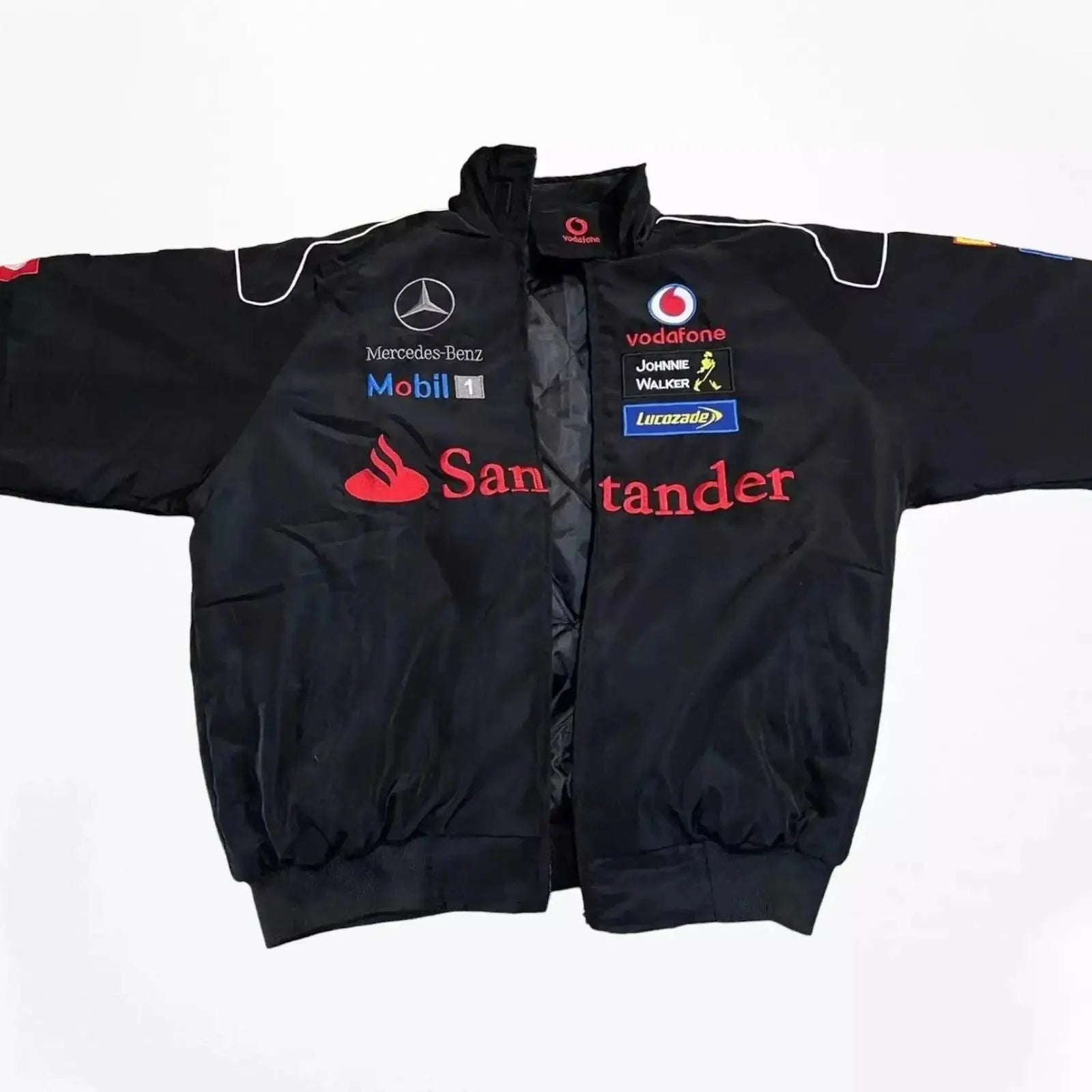 Vintage Mercedes-Benz F1 Embroidered Retro Racing Jacket_Xtreme Racegear