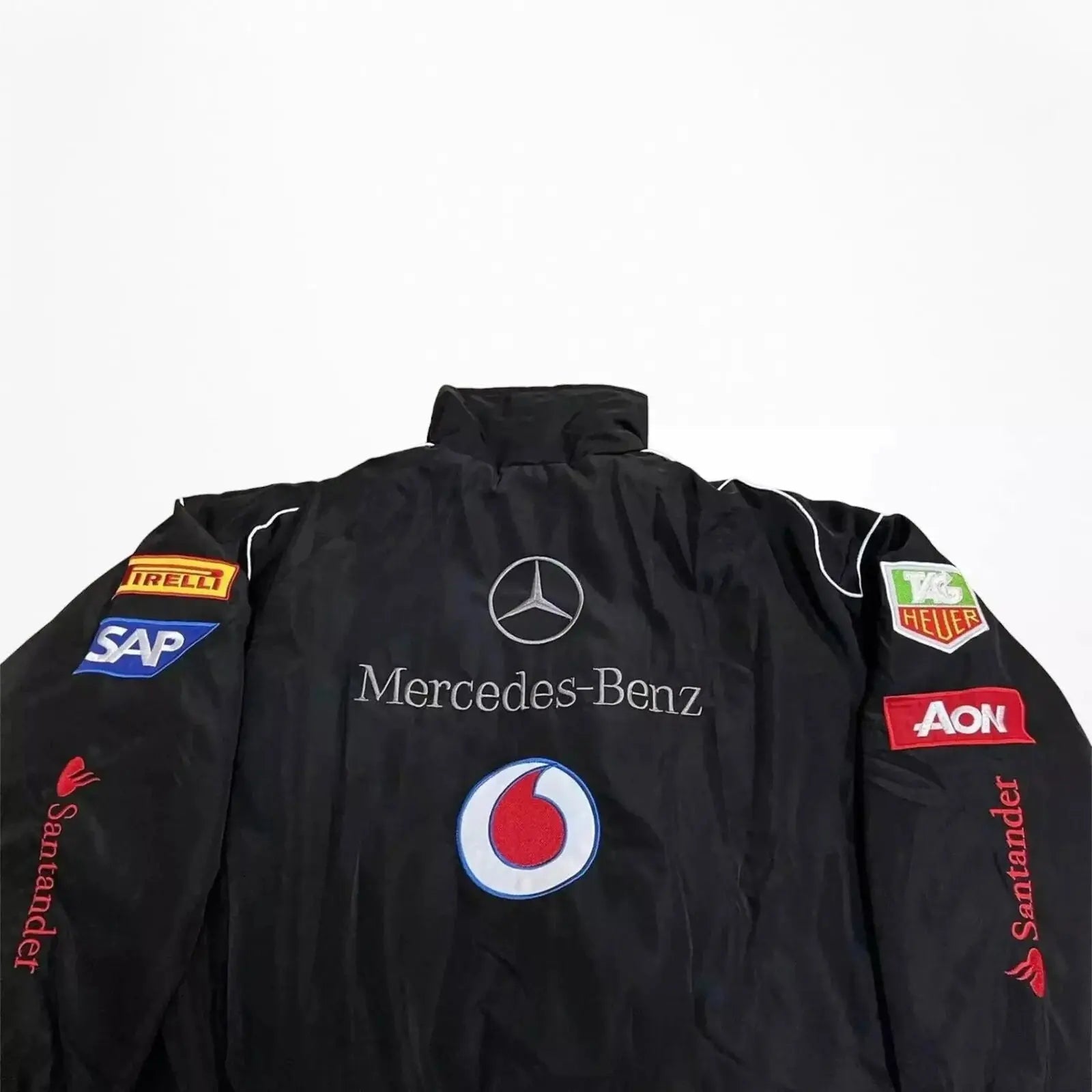 Vintage Mercedes-Benz F1 Embroidered Retro Racing Jacket_Xtreme Racegear