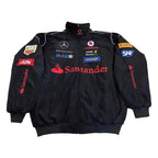 Vintage Mercedes-Benz F1 Embroidered Retro Racing Jacket_Xtreme Racegear