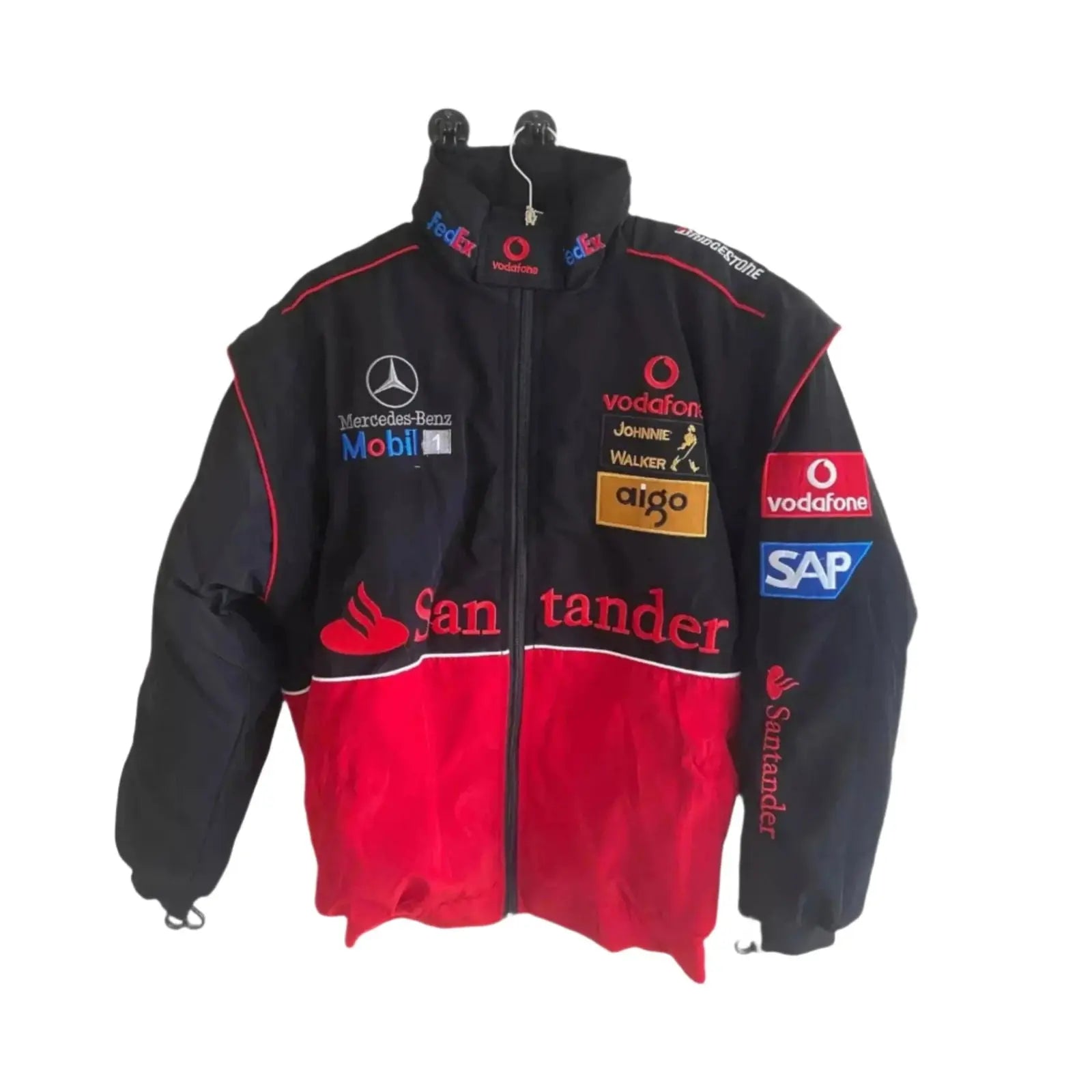 Vintage Mercedes AMG F1 Racing Bomber Jacket_Xtreme Racegear