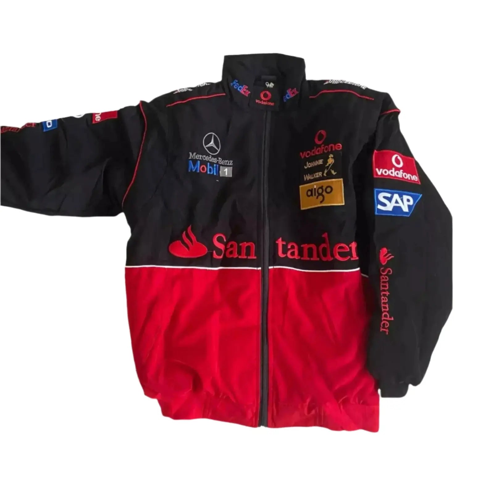 Vintage Mercedes AMG F1 Racing Bomber Jacket_Xtreme Racegear
