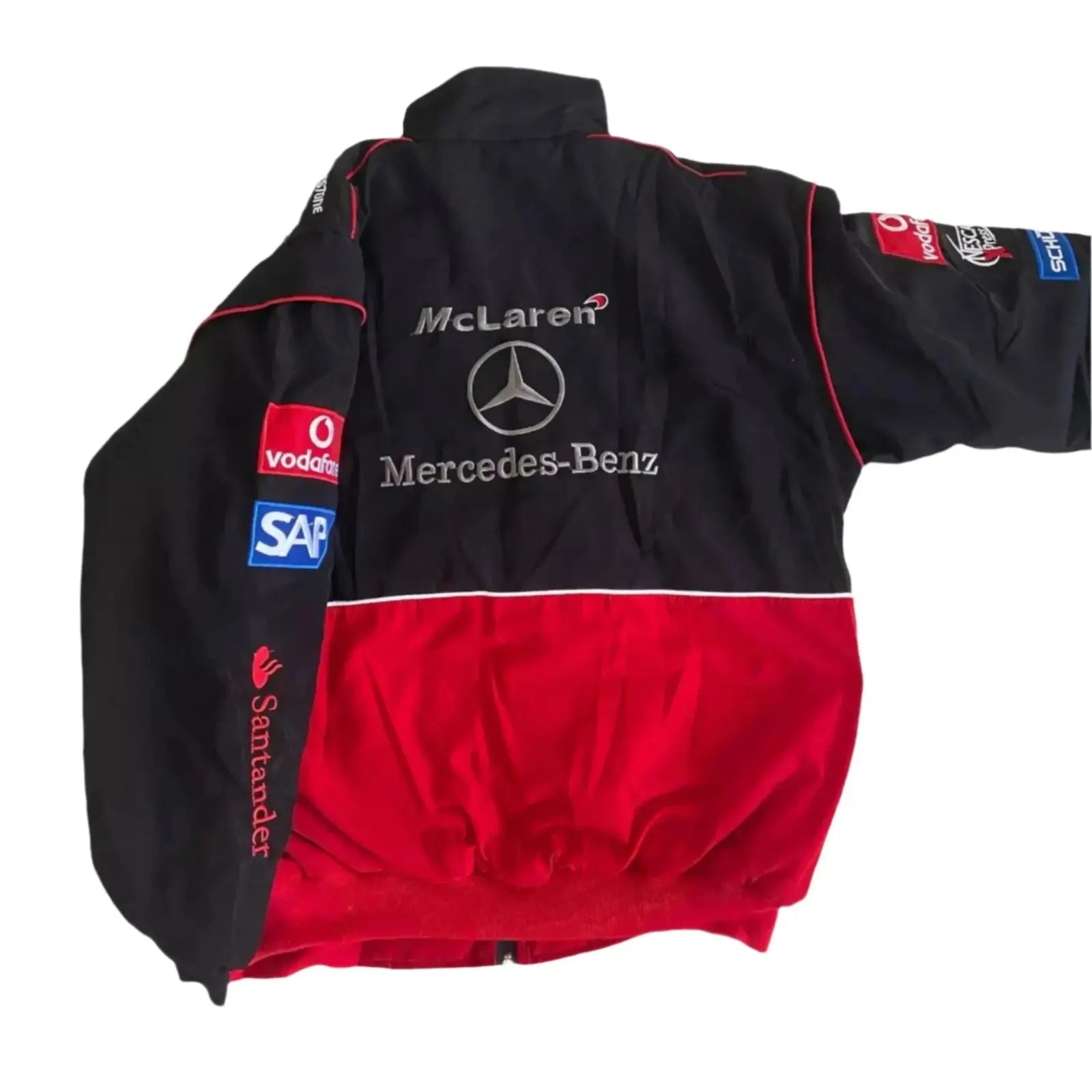 Vintage Mercedes AMG F1 Racing Bomber Jacket_Xtreme Racegear
