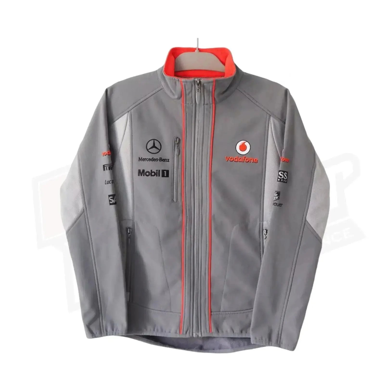 Vintage Mercedes Vodafone Racing Softshell Jacket_Xtreme Racegear
